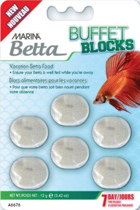 Marina Betta Buffet Blocks 7 Day Vacation Food Aquariums For Beginners