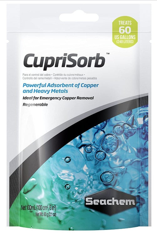 Seachem CupriSorb Powerful Adsorbent of Copper and Heavy Metals for Aquariums Aquariums For Beginners