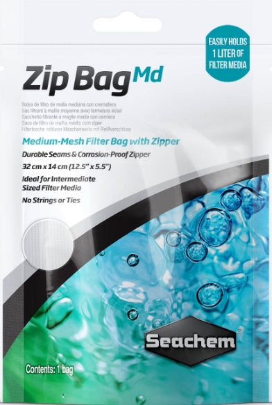 Seachem Medium Mesh Zip Bag Aquariums For Beginners