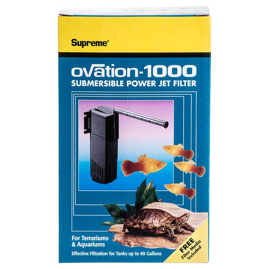 Supreme Ovation Submersible Power Jet Filter for Terrariums and Aquariums Aquariums For Beginners