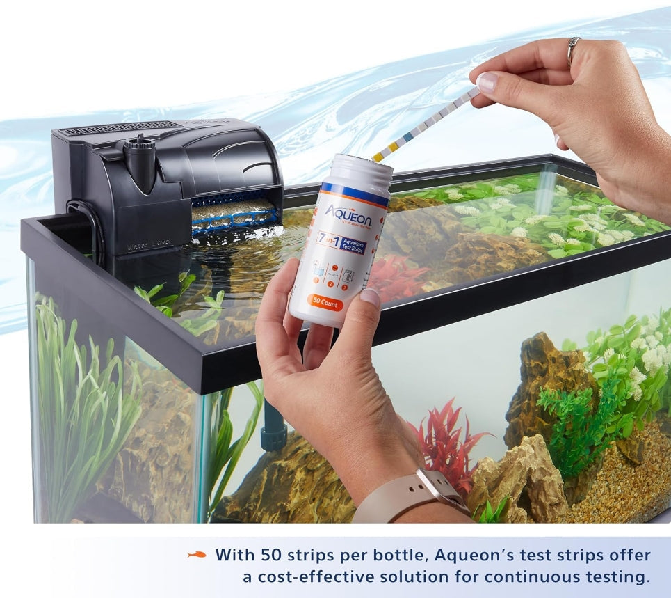 Aqueon 7-in-1 Aquarium Test Strips