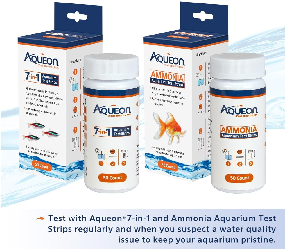 Aqueon 7-in-1 Aquarium Test Strips