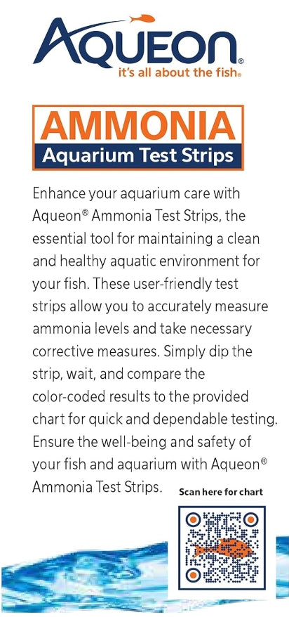 Aqueon Ammonia Aquarium Test Strips