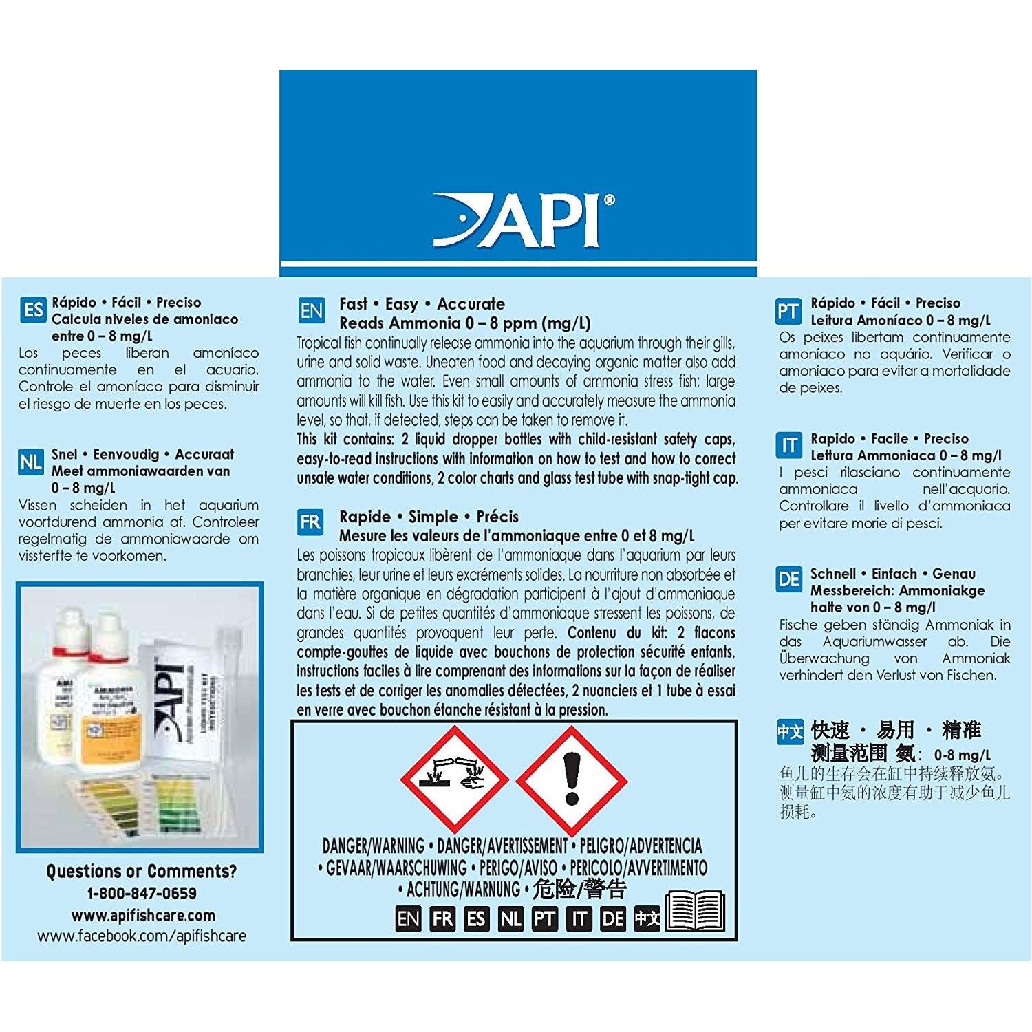 API Ammonia NH3/NH4+ Test Kit Aquariums For Beginners