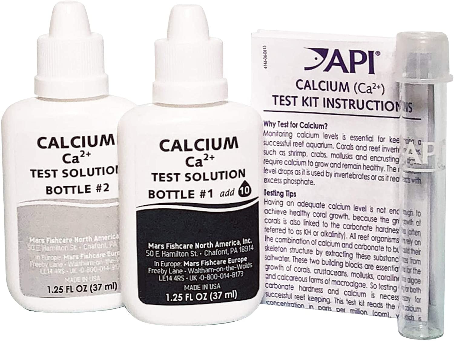 API Calcium Ca2+ Test Kit for Healthy Coral Growth Aquariums For Beginners