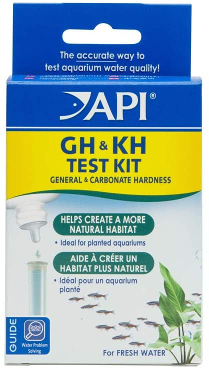 API GH and KH General and Carbonate Hardness Test Kit for Freshwater Aquariums Aquariums For Beginners