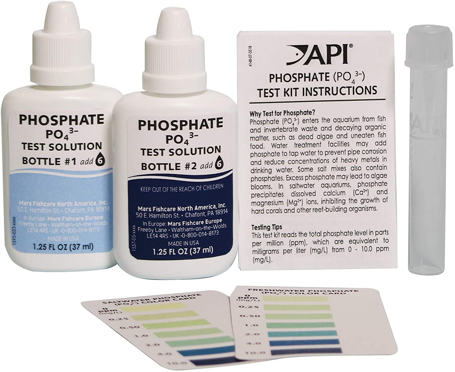 API Phosphate Test Kit for Freshwater and Saltwater Aquariums Aquariums For Beginners