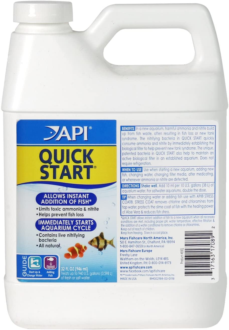 API Quick Start Water Conditioner Aquariums For Beginners