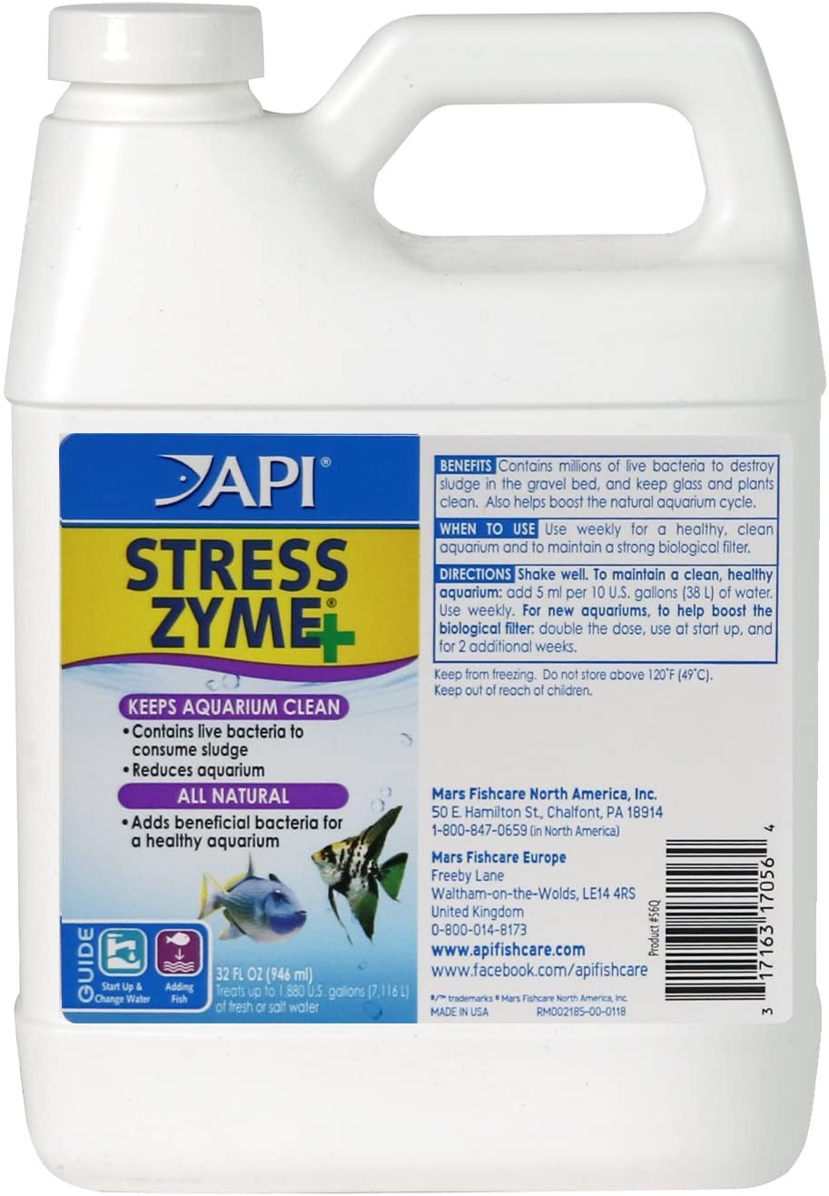 API Stress Zyme Plus Bio Filtration Booster Aquariums For Beginners