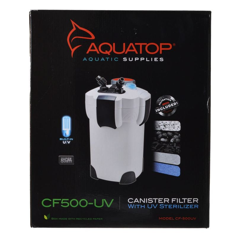 Aquatop CF Canister Filter with UV Clarification Aquariums For Beginners