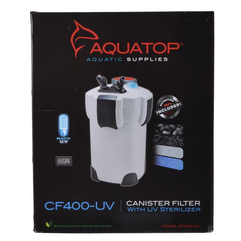 Aquatop CF Canister Filter with UV Clarification Aquariums For Beginners