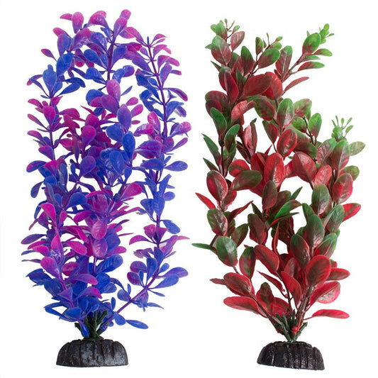 Aquatop Multi-Colored Aquarium Plants Purple/Pink and Green/Red Aquariums For Beginners