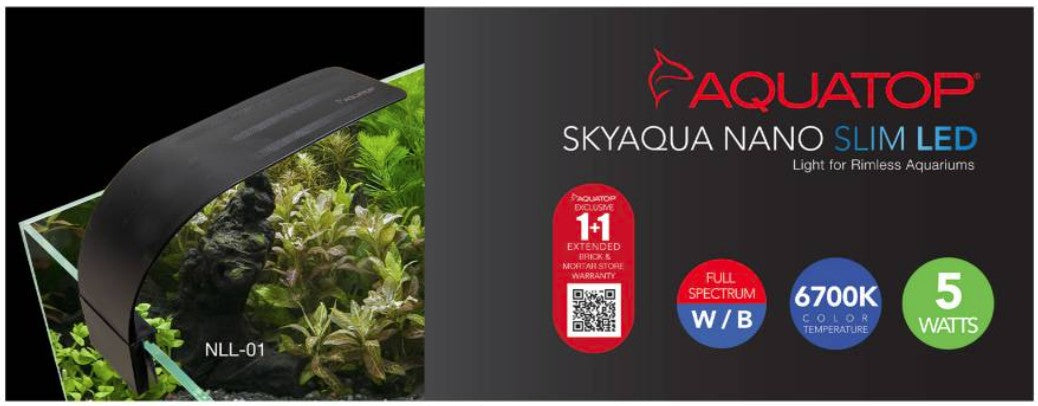 Aquatop SkyAqua Nano Slim LED Aquarium Light Aquariums For Beginners