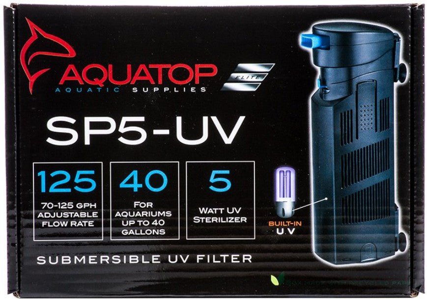 Aquatop Submersible UV Filter with Pump Aquariums For Beginners