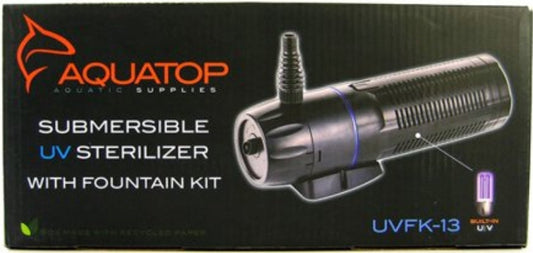 Aquatop Submersible UV Sterilizer Filter with Fountain Kit Aquariums For Beginners