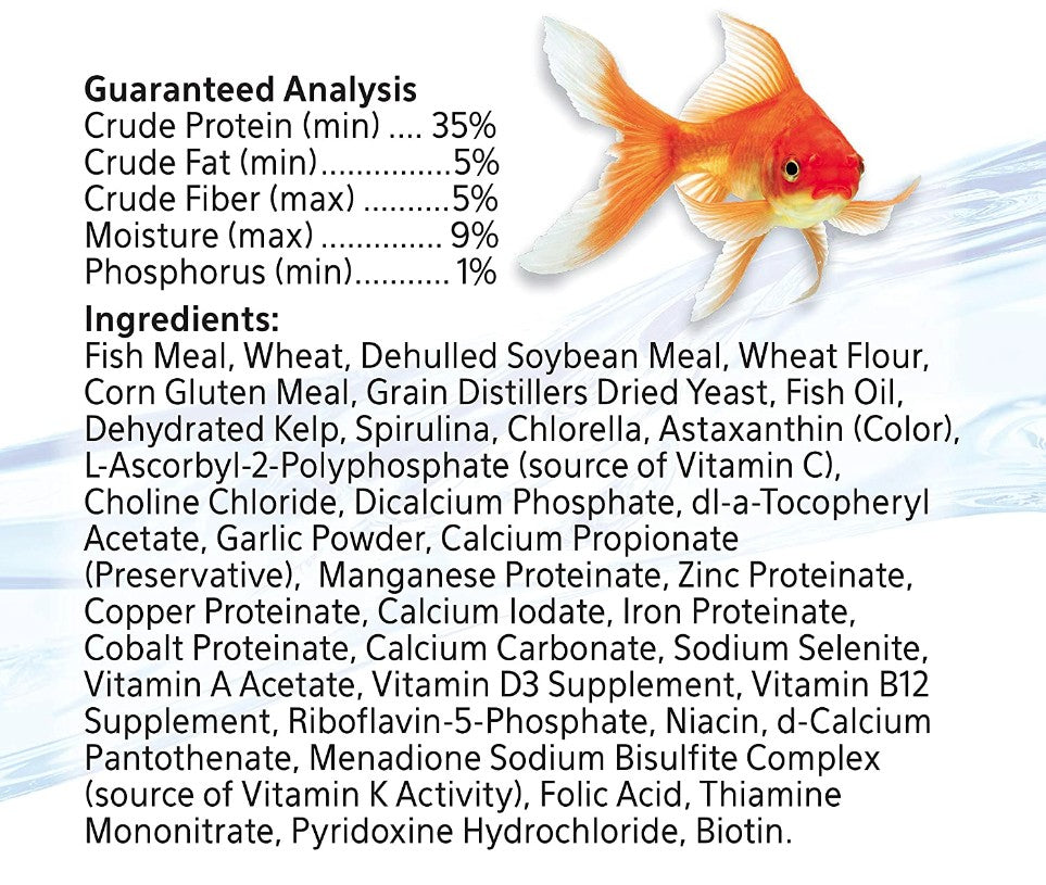 Aqueon Goldfish Granules Slow Sinking Fish Food Daily Nutrition for All Goldfish and Other Pond Fish Aquariums For Beginners