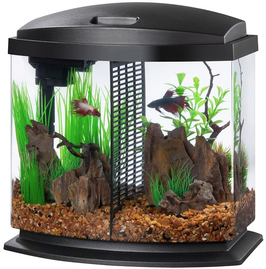 Aqueon LED BettaBow 2.5 SmartClean Aquarium Kit Black Aquariums For Beginners
