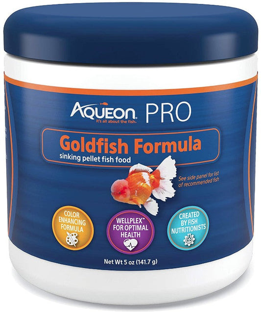 Aqueon Pro Goldfish Formula Sinking Pellet Fish Food Aquariums For Beginners