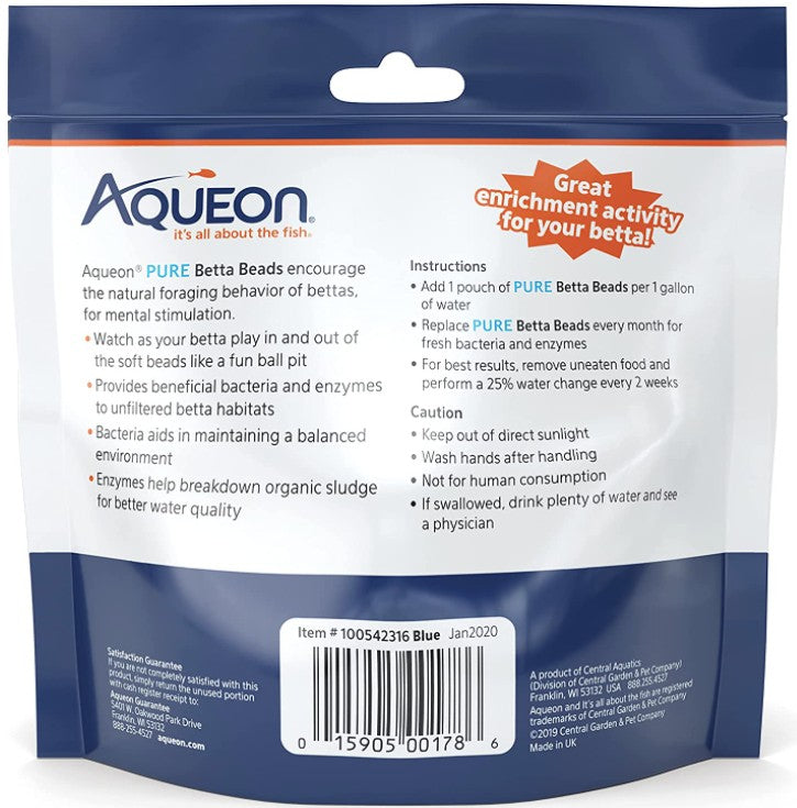 Aqueon Pure Betta Beads Blue Aquariums For Beginners