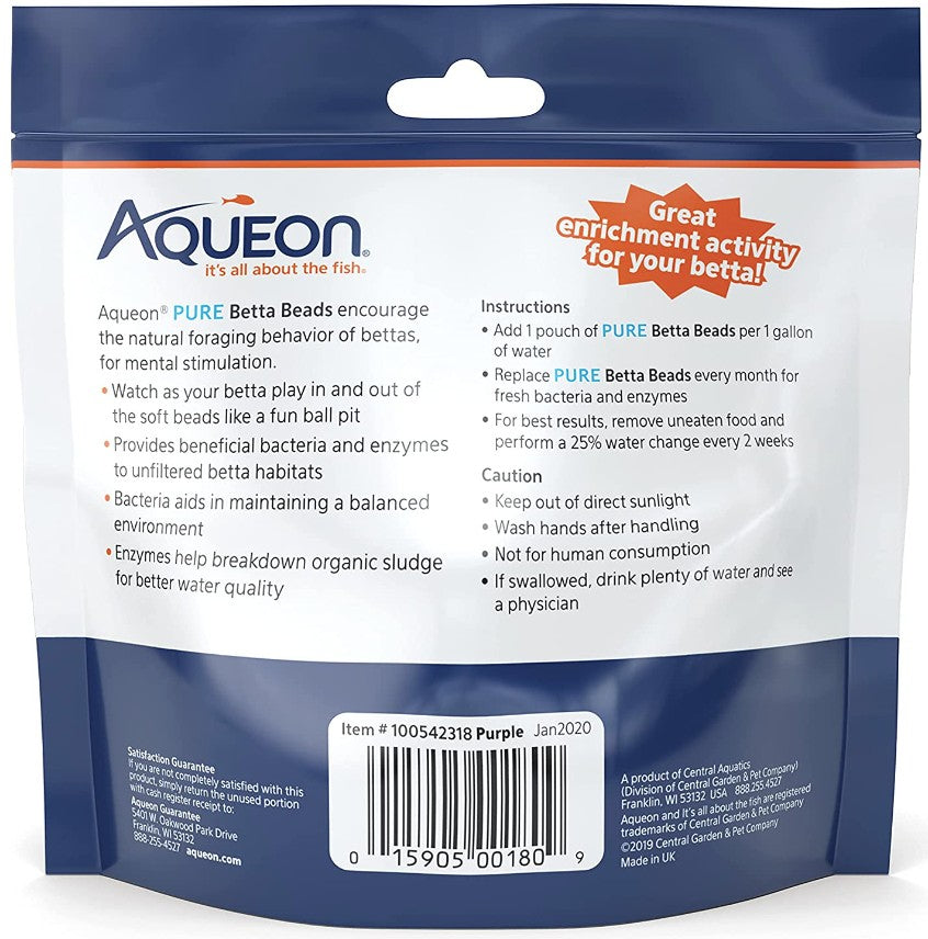 Aqueon Pure Betta Beads Purple Aquariums For Beginners