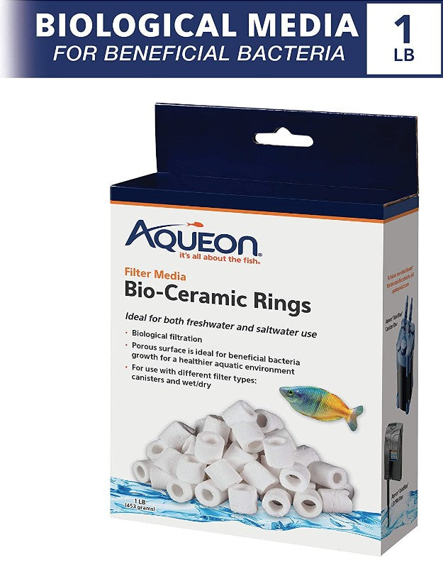 Aqueon QuietFlow Bio Ceramic Rings Filter Media Aquariums For Beginners