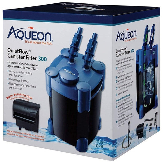 Aqueon QuietFlow Canister Filter for Freshwater and Saltwater Aquariums Aquariums For Beginners