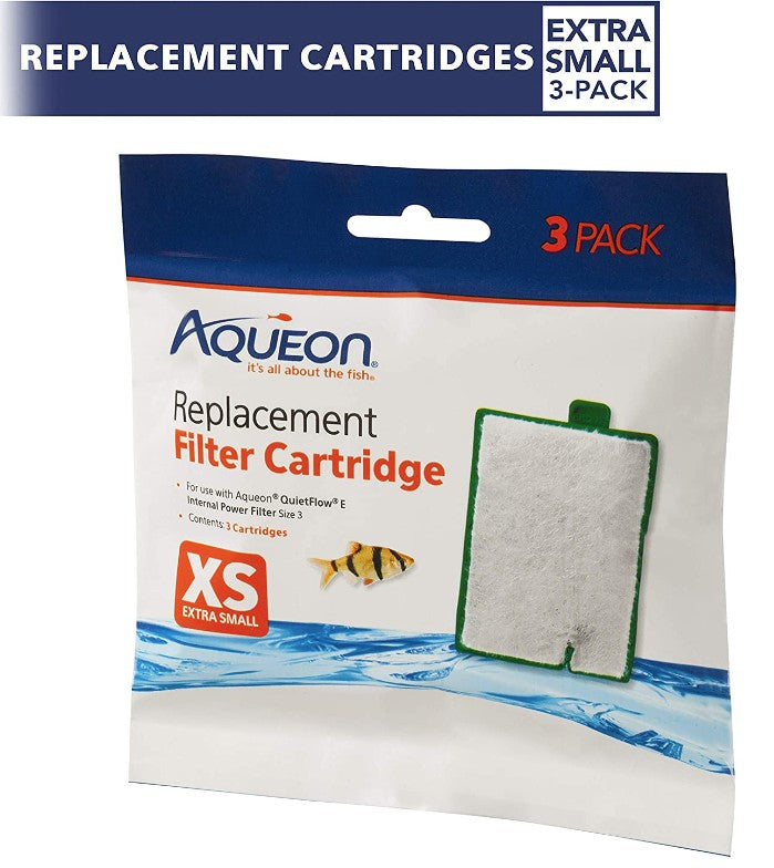 Aqueon Replacement Filter Cartridges for E Internal Power Filter X-Small Aquariums For Beginners