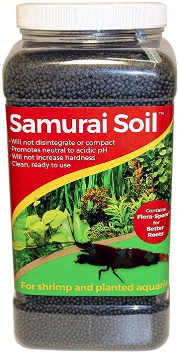CaribSea Samurai Soil Contains Flora-Spore for Better Roots for Shrimp and Planted Aquariums Aquariums For Beginners