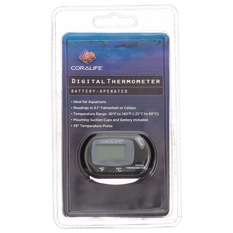 Coralife Battery-Operated Digital Thermometer for Aquariums and Terrariums Aquariums For Beginners