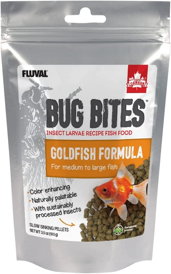 Fluval Bug Bites Goldfish Formula Pellets for Medium-Large Fish Aquariums For Beginners