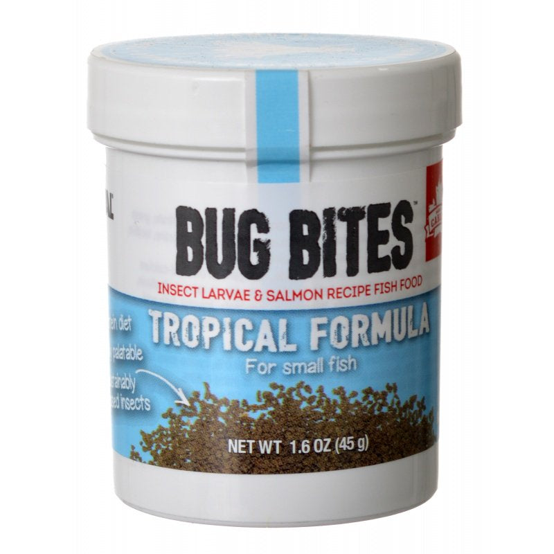 Fluval Bug Bites Tropical Formula Granules for Small Fish Aquariums For Beginners