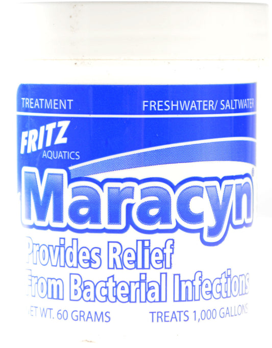 Fritz Aquatics Maracyn Bacterial Treatment Powder for Freshwater and Saltwater Aquariums Jar Aquariums For Beginners