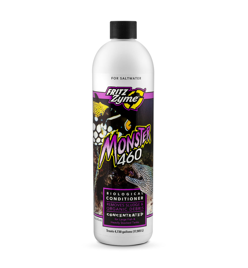 Fritz Aquatics Monster 460 Concentrated Biological Conditioner for Saltwater Aquariums For Beginners