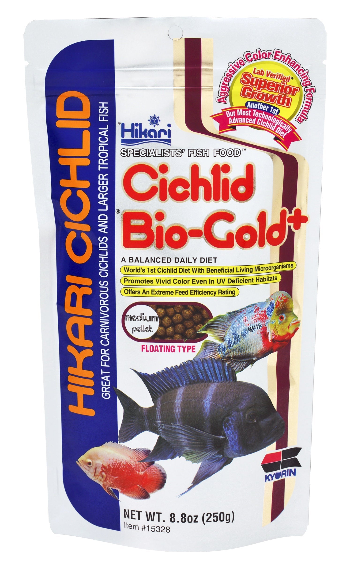 Hikari Cichlid Bio Gold+ Floating Medium Pellet Food Aquariums For Beginners