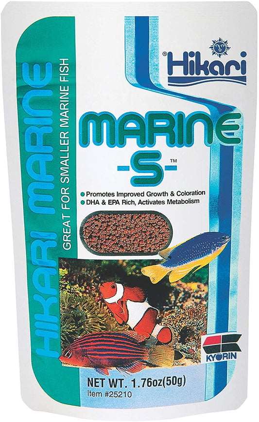 Hikari Marine S Fish Food Improves Groth and Coloration DHA and EPA Rich for Smaller Marine Fish Aquariums For Beginners