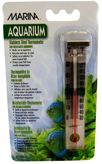 Marina Stainless Steel Aquarium Thermometer Aquariums For Beginners