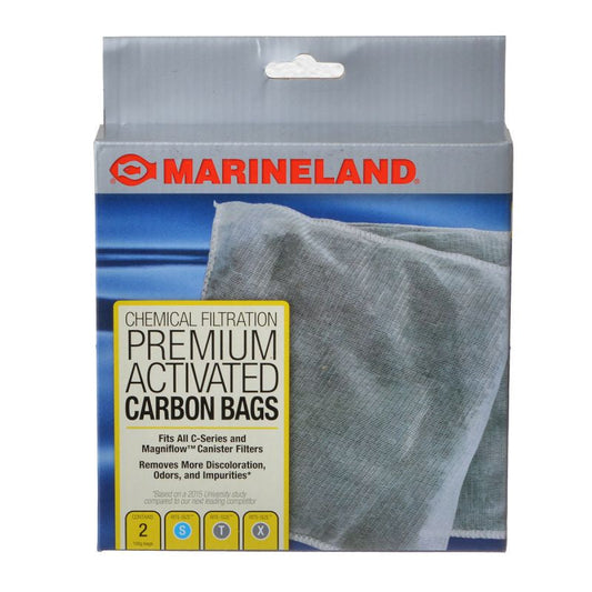 Marineland Rite-Size Premium Activated Carbon Bags for All Magniflow and C-Series Canister Filters Aquariums For Beginners