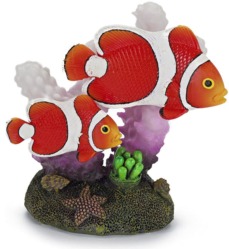 Penn Plax Clown Fish and Coral Aquarium Ornament Aquariums For Beginners