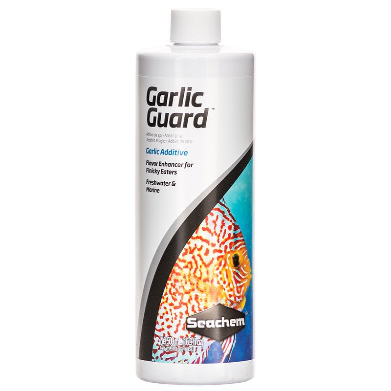 Seachem Garlic Guard Garlic Additive Flavor Enhancer for Freshwater and Marine Aquarium Fish Aquariums For Beginners