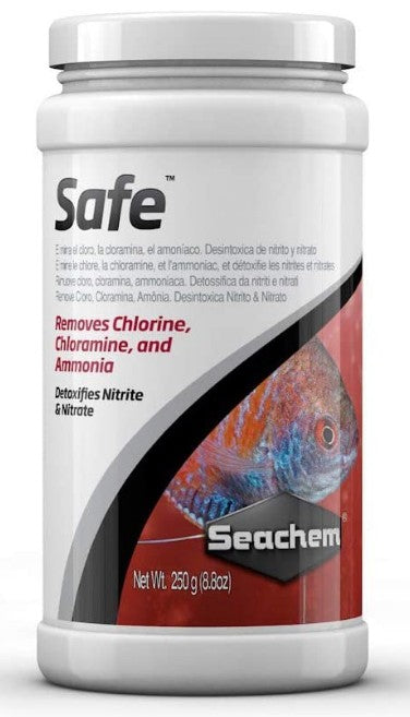 Seachem Safe Removes Chlorine, Chloramine, Ammonia, Destoxifies Nitrite and Nitrate in Aquariums Aquariums For Beginners