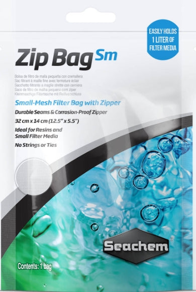 Seachem Small Mesh Zip Bag for Aquarium Filter Media Aquariums For Beginners