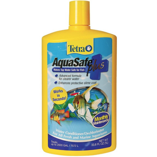 Tetra AquaSafe Plus Water Conditioner Makes Tap Water Safe for Fish