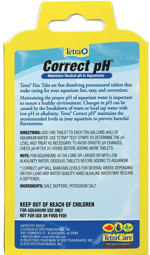 Tetra Correct pH Maintains Neutral pH in Aquariums Aquariums For Beginners