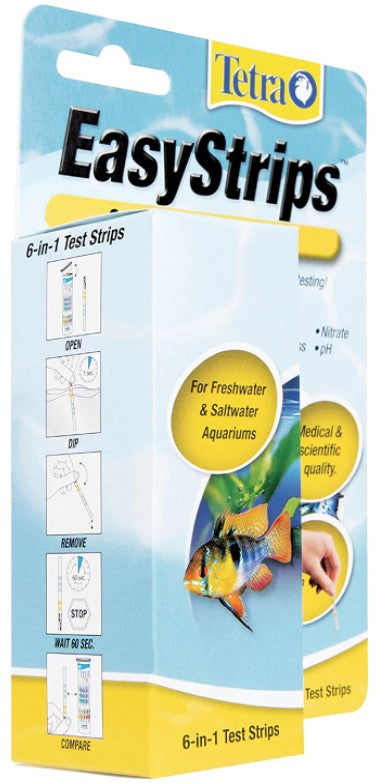 Tetra EasyStrips 6-in-1 Aquarium Test Strips Aquariums For Beginners