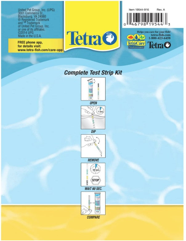 Tetra EasyStrips Aquarium Tests Ammonia and 6-in-1 Strips Aquariums For Beginners