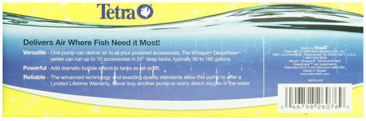 Tetra Whisper AP Deep Water Aquarium Air Pump AP300 Aquariums For Beginners