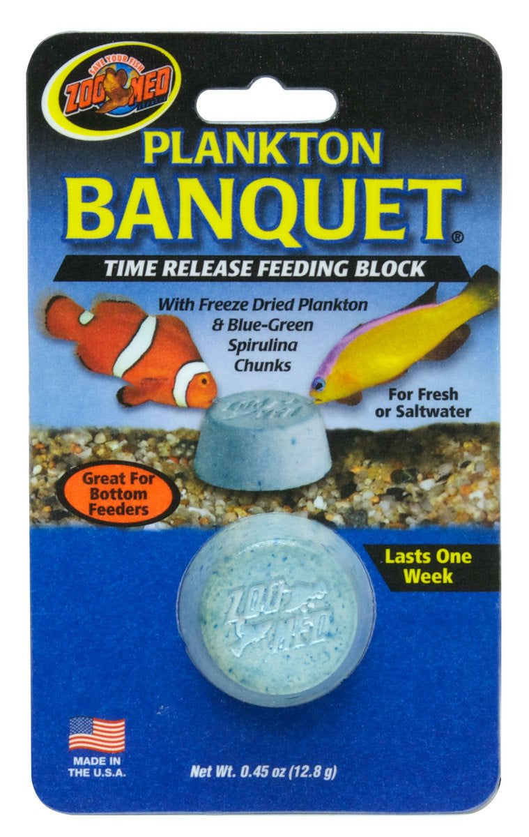 Zoo Med Plankton Banquet Time Release Feeding Block Aquariums For Beginners