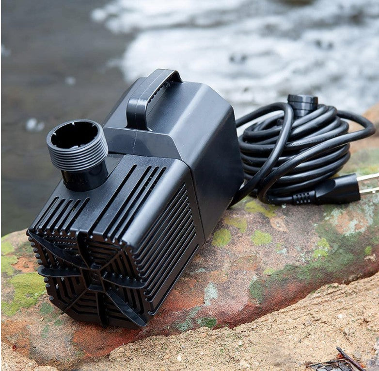 Beckett Spaces Places Submersible Auto Shut Off Pond or Waterfall Pump Black