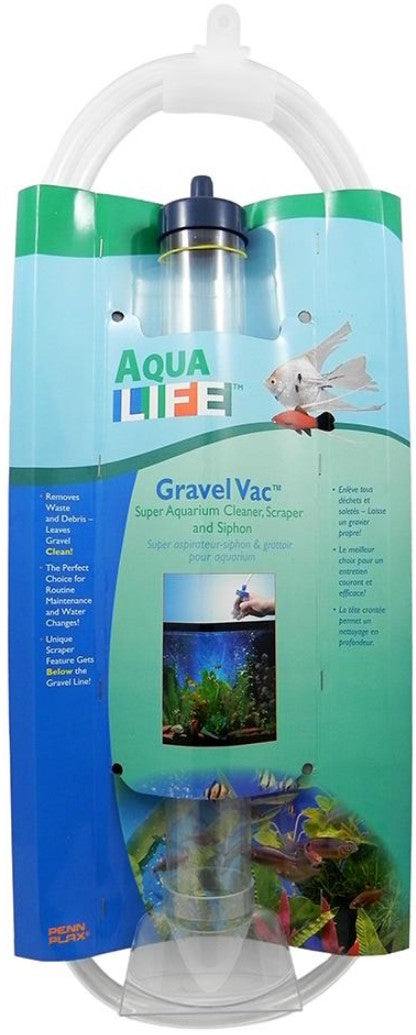 Penn Plax Gravel-Vac Aquarium Gravel Cleaner 16" Cylinder with 72" Hose